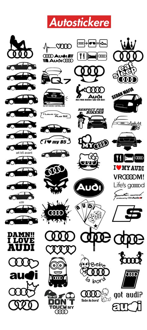 Stickere Auto Audi
