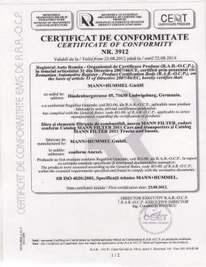 Certificat Conformitate Auto Online